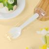 Tenedor y Cuchara para Postre de Pastel Desechables Plástico Espesado Vajilla para Llevar Cuchara Tenedor Pala para Yogurt Helado Fruta
