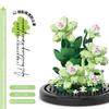 Senbao 611050 Caja de Música de Té de Flores Juguete de Ensamblaje Infantil Compatible con Bloques de Construcción de Juguete de Alta Calidad Regalo de Flores Venta al por Mayor