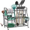 Estante de almacenamiento de herramientas de jardín con ruedas Caja de almacenamiento de herramientas eléctricas Portaherramientas Estante de almacenamiento de acabado