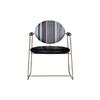 Silla de Acero Inoxidable con Reposabrazos, Silla de Comedor Italiana, Mesa de Comedor, Silla de Negociación Oficina de Ventas Diseñador Italiano Baxter