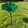 Nuevo Producto Palo de Jardín de Flor de Metal Hecho a Mano Alimentador de Pájaros de Flor de Metal Hecho a Mano