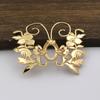 Estilo Antiguo Bronce Fundido Rama de Flor Mariposa Colgante Corona para el Cabello Cuerpo Principal Adorno de Cabeza Móvil Materiales Hanfu Accesorios Estilo Tang Estilo Palacio
