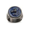 Anillo de acero inoxidable unisex pequeño de diseño redondo exquisito, mundo animal Rey León Dorado Nuevo japonés y coreano, multicolor