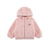 Chaqueta con Capucha de Peluche de Animales para Niñas Qiu Duo Meng 2026 Invierno Ropa Exterior Cálida y a Prueba de Viento Infantil Abrigo Grueso
