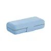 Caixa de Pote Mini Japonesa Portátil de Viagem Caixa de Pote de Bagagem de Mão Anel de Silicone Dupla Vedação Caixa de Pote para Armazenamento à Prova de Umidade