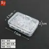 Tachinhas Transparentes em Formato de 'I', Alfinetes de Pressão Feitos à Mão em Aço Inoxidável, Pregos de Arte para Quadro de Cortiça, Pregos Decorativos