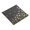 En Stock Transfronterizo Servilletas Negras con Sello Dorado Toallas de Papel Desechables para Fiestas de Cumpleaños, Hoteles y Restaurantes 25*25cm