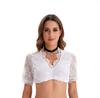 Comercio Exterior de Amazon Nuevo Traje Ding Dong Blanco y Negro Ropa de Oktoberfest Alemán Camisa de Manga Corta para Mujer