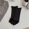 Calcetines de Media Pierna Estilo Coreano, Calcetines Sueltos de Verano hasta la Mitad de la Pantorrilla, Calcetines Largos para Mujer, Calcetines Adelgazantes, Algodón Puro Anti-Pilling