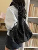 Bolsa Tote Lisa Estilo Coreano Estrela, Grande Capacidade, Novo Modelo 2026, Bolsa de Ombro para Jovem, Bolsa Transversal Casual Elegante para o Dia a Dia