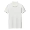 Camiseta Bordada, Camisa Polo de Algodão Estampada, Roupa de Trabalho de Manga Curta com Logo Estampado, Camiseta Cultural Publicitária Estampada