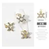 Anillo Tridimensional de Doce Constelaciones con Incrustaciones de Diamantes, Textura de Aleación, Punta del Dedo, Accesorios de Uñas DIY, Decoraciones de Diamantes Más Vendidas