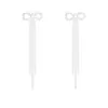 Pendientes Elegantes de Moda con Borla y Lazo de Lujo Ligero Pendientes Largos de Gama Alta Estilo Dulce y Fresco Pendientes Versátiles Accesorios para Mujer