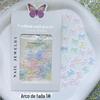 Nail Art Nova Resina Laço Jóias Cor Sólida Morandi Moldura Oca Laço Fada Aurora Glitter Gravata Borboleta