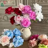 Peonía Artificial Grande, Flor de Peonía de 3 Cabezas, Peonía Lujosa, Retro y Elegante, Flor Artificial de Decoración para el Hogar de Exportación, Flor Falsa
