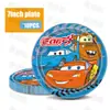 Suministros para Fiesta Historia de Carreras Rayo McQueen Vajilla Bandeja de Papel Vaso de Papel Mantel La Bandera Decoración con Globos Adorno para Pastel