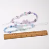 Cordão de Urso DIY Corrente para Capa de Celular Flores de Miçangas Feitas à Mão Pintura a Óleo Cereja Urso Joias Decorativas Enfeites Pendentes