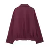 Chaqueta de Moda para Mujer 2026: Estilo Europeo y Americano, Casual, Sencillo, Corte Holgado, con Bolsillos, Cremallera y Cuello Solapa, Modelo A37361