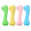 Nuevo Juguete TPR para Mascotas Sabor a Leche Espumoso Huesos Redondos Molares Limpieza Dental Color Caramelo Huesos Pequeños Juguete para Perro