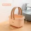 Cesta de baño, cesta de baño, cesta de lavado portátil, cesta de baño rectangular, cesta de almacenamiento engrosada, cesta de baño, cesta colgante, cesta de almacenamiento al por mayor