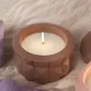Taza de Cemento de Resina de Cristal DIY Octagonal Creativa Cuadrada Superficie de Corte Yeso Portavelas de Yeso Adorno Molde de Silicona