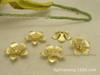 DIY material de jóias artesanais 17mm cobre puro duplo montado flor hairpin acessórios