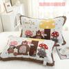 Nuevas Borlas Gruesas de Algodón Puro Gasa de Algodón Puro de Ocho Capas Toalla de Almohada Individual Grande Diadema Almohada Estilo Europeo Adulto Fácil de Lavar Pareja