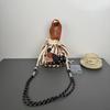 Bolso Cruzado, Versátil Nuevo Patrón de Dibujos Animados de Nicho, Lindo Bolso para el Almuerzo, Bolso Cubo Portátil con Cordón, Bolso de Axila