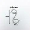 Gancho para Colgar Ropa de Acero Inoxidable 304 Gancho a Prueba de Viento Gancho Pasante para Tubo Gancho de Almacenamiento para Cocina Anillo Colgante para Tubo Redondo Gancho en S