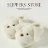 Lindas Pantuflas de Algodón con Orejas Caídas para Mujer 2025 Nuevo Invierno Hogar Cálido Felpa Cerradas Antideslizantes Zapatos de Algodón para Interior