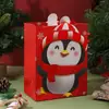 Bolsa de Regalo Navideña Transfronteriza Bolsa Souvenir de Dibujos Animados de Papá Noel Empaque de Bocadillos para Fiesta Festiva Comercio Exterior