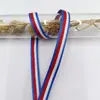 Cinturón decorativo de 1 cm con rayas de colores y laterales de colores, cinta de poliéster multicolor con borde de eslinga, accesorios de ropa al por mayor