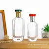 Atacado Transparente Fundo Grosso Ombro Oblíquo Frasco de Perfume Vidro Sub-Frasco Baioneta Pressão Spray Frasco de Perfume de Vidro Sofisticado
