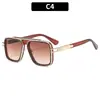 Gafas de sol clásicas retro europeas y americanas de doble puente, personalidad versátil, de moda para chicas trendy, protección solar casual para exteriores, gafas de sol transfronterizas