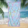 Toalla de Playa Impresa Digitalmente de Venta Caliente Transfronteriza, Toalla de Baño de Microfibra, Secado Rápido, Absorbente de Agua, Toalla de Playa para Viajes de Surf