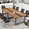 Mesa de conferência, mesa longa, mesa de escritório simples e moderna, conjunto de mesa e cadeira para sala de conferências, mesas longas grandes e pequenas, bancada de trabalho