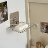 Porta jabón Montado en la pared Sin taladro Baño Acero inoxidable Almacenamiento de jabón y Rejilla de drenaje 2026 Modelo Nuevo