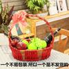 Cesta de frutas cesta tejida a mano cesta de regalo cesta cuadrada para frutas cesta de frutas de ratán cesta para embalaje de frutas