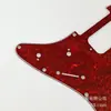 Placa de proteção para guitarra elétrica STSQ dupla dupla placa de proteção pérola vermelha painel duplo duplo para guitarra elétrica material PVC