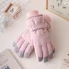 Nuevos Guantes de Esquí Engrosados y de Terciopelo Cálidos e Impermeables para Ciclismo al Aire Libre Otoño e Invierno Cortavientos Guantes con Pantalla Táctil Esquí Protección contra el Frío