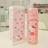 Taza de vacío 2024 para niñas, linda, fresca, coolomi, vaso de agua, Sanrio, para niños, tapa elástica, tapa de acero inoxidable, vaso con pajilla