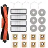 Compatível com Acessórios para Aspirador Xiaomi X10Plus X20+Pro S10 S20: Escova Lateral Principal, Filtro, Saco de Pó, Pano de Limpeza