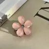 Flor de Cinco Pétalos Cristal Clip Pequeño de Agarre Estilo Coreano tamaño pequeño Clip de Agarre Mini Dulce Pinza para el Pelo de Princesa Flequillo Pelo Suelto