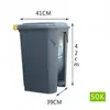 Contenedor de residuos médicos, recipiente amarillo engrosado, apto para hospitales y clínicas, cubo de basura con pedal
