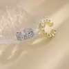 Anillo de Moneda de Cobre Riqueza Dinero Estilo Clásico Hilo de Dinero de la Fortuna Anillo de Zirconia Versión Ancha Exagerada Anillo para el Dedo Índice Artículo Caliente de Transmisión en Vivo