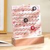 Anel Calendário Perpétuo DIY Anel Calendário de Mesa 2025 Criativo Decoração de Mesa de Escritório Popular Ins Calendário de Acrílico