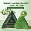 Comercio Transfronterizo Jabón en Barra de Champú de Hoja de Platycladus Orientalis, Jabón Fuerte Antirotura de Polygonum Multiflorum, Jabón de Limpieza Suave Usman, Jabón para Lavar el Cabello