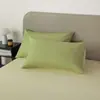 Fronha de Algodão Puro Peça Única 48X74Cm Pacote Duplo para Uso Doméstico Cor Sólida Duas Cores Fronha de Algodão Puro Simples 4