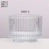 Venta al por mayor Transfronterizo Sencillo Vasos de Vidrio para Velas Contenedores de Velas Aromáticas Hechos a Mano DIY Transparentes Portavelas Color Spray Serigrafía