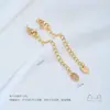 Acero de Titanio Antidesvanecimiento Superficie Lisa Forma de Corazón Estrella de Cinco Puntas Ovalada Gota de Agua Cierre de Langosta Cadena de Extensión Accesorios de Joyería Hechos a Mano para Bricolaje